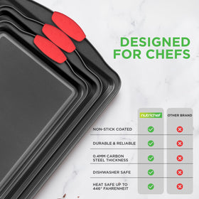 NutriChef stackable bakeware saves space in the kitchen