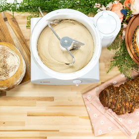 Nutrimill Bosch Universal Plus stand mixer attachments optional expand kitchen capabilities.