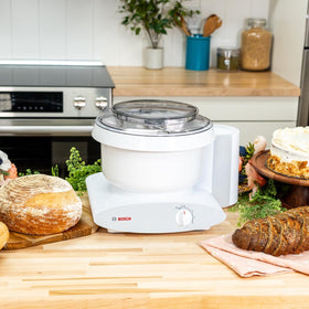 Nutrimill Bosch Universal Plus stand mixer bundle adds kitchen value for cooks.