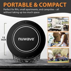 Nuwave induction cooktop energy-efficiency helps quick heat-up and savings.