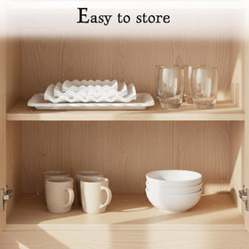 NWK rectangular appetizer trays keep fruits and bites neatly displayed.