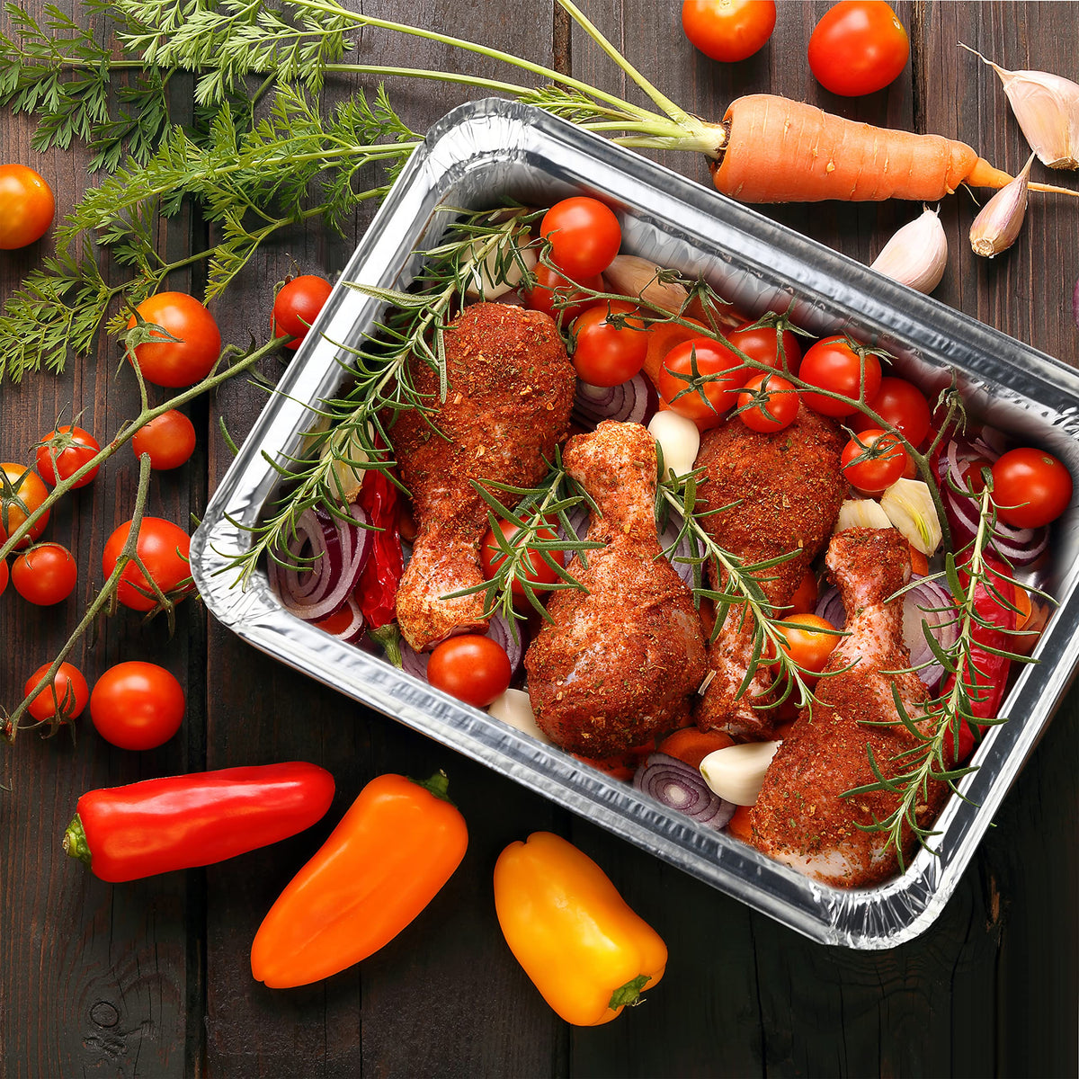 NYHI disposable catering pans with lids support easy, mess-free events.