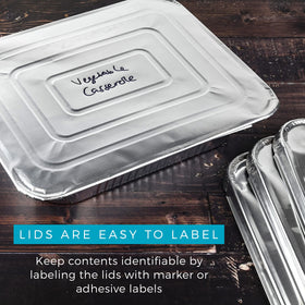 NYHI heavy-duty aluminum pan with lid for durable catering use