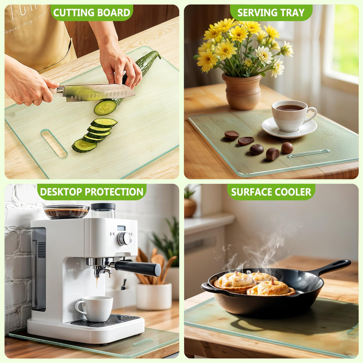 Oakjar kitchen gift idea featuring a durable plastic-free cutting board set