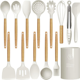 oannao cream white full set neatly stored for daily use