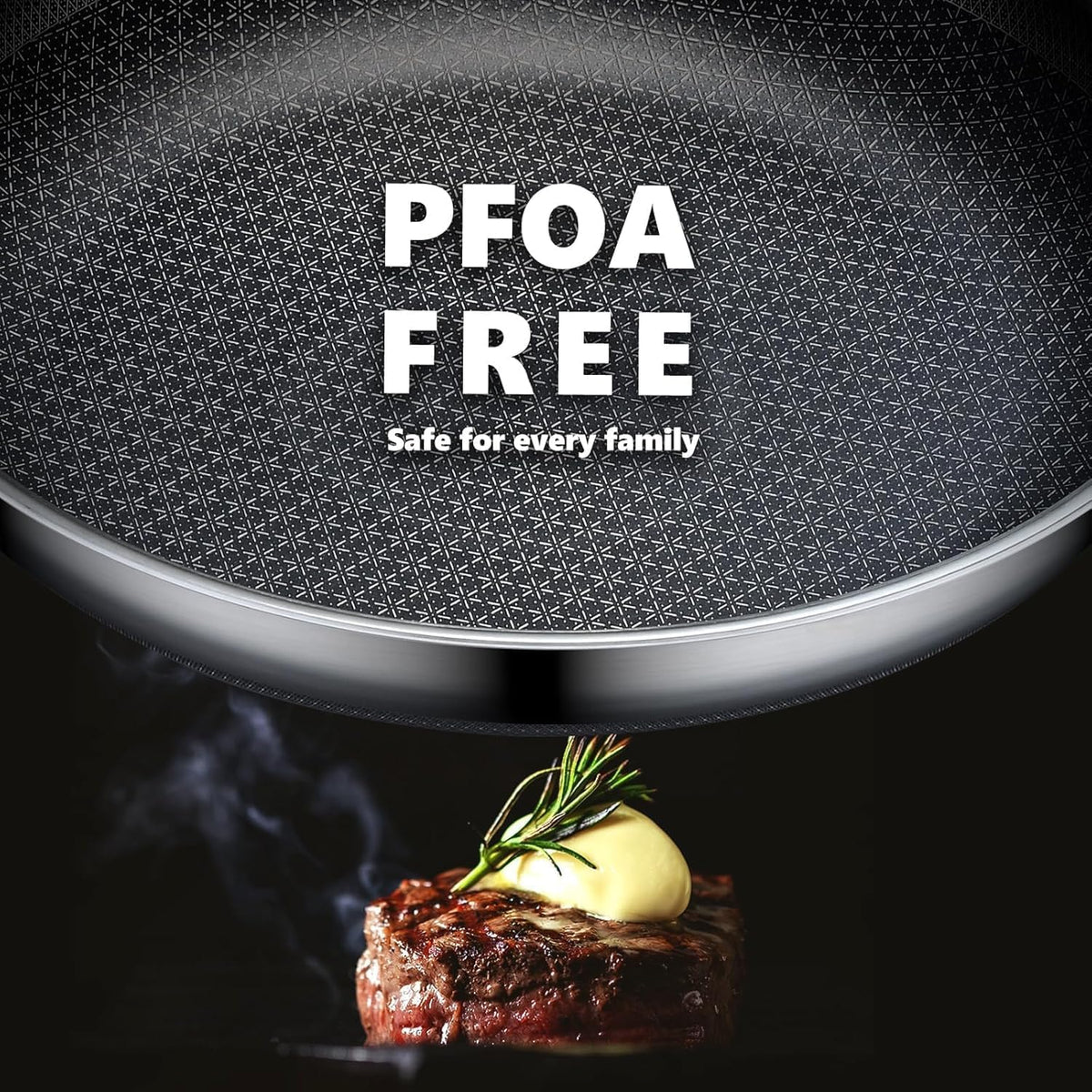 OATOFP premium stainless steel pan built for durability and safe cooking.