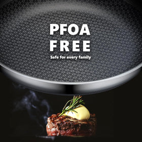 OATOFP premium stainless steel pan built for durability and safe cooking.