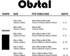 Obstal clear tablecloth durable vinyl surface preserves table aesthetics