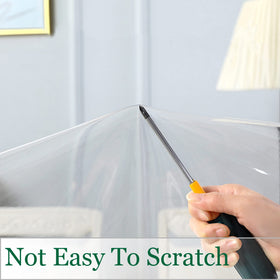 Obstal clear tablecloth waterproof surface shields table from liquid spills during meals