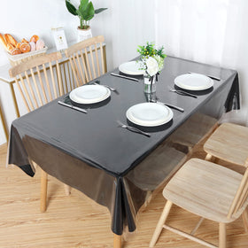 Obstal clear tablecloth surface is wipe-clean and low-maintenance