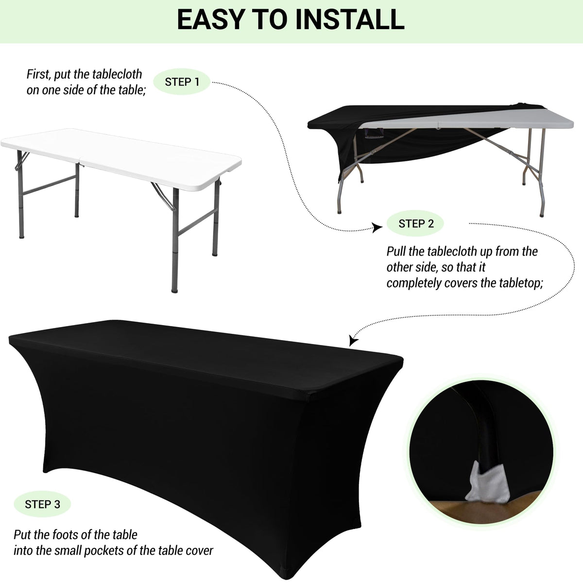 Obstal machine-washable cold care for quick cleanup after gatherings