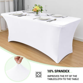 Obstal 6-pack table covers protect surfaces from spills and stains during events.