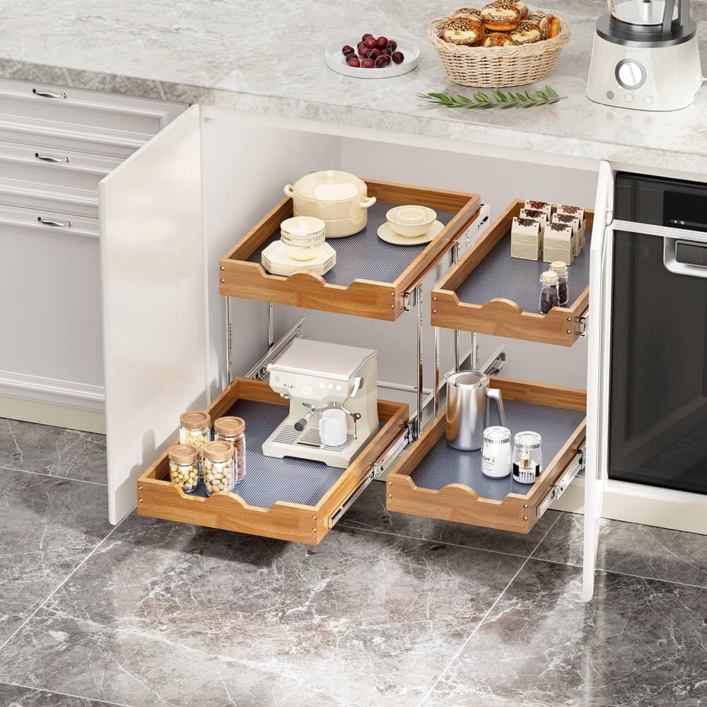 OCG base cabinet accessibility improved by precision ball-bearing slides.