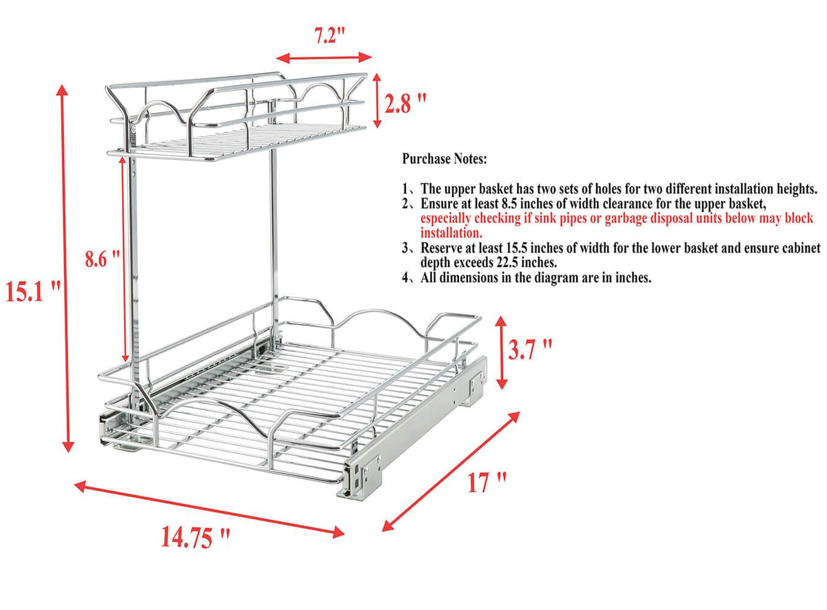 OCG reversible design fits left or right cabinet setups.