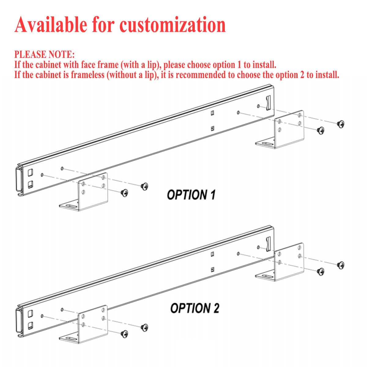 OCG space-saving solution for kitchen and bathroom cabinets.