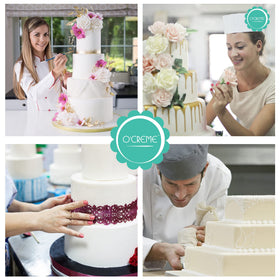 O'CREME heart 8-inch dummy cake display adds romantic wedding cake visuals.