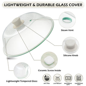 OEC microwave-safe cover stays dishwasher-safe for quick cleanup
