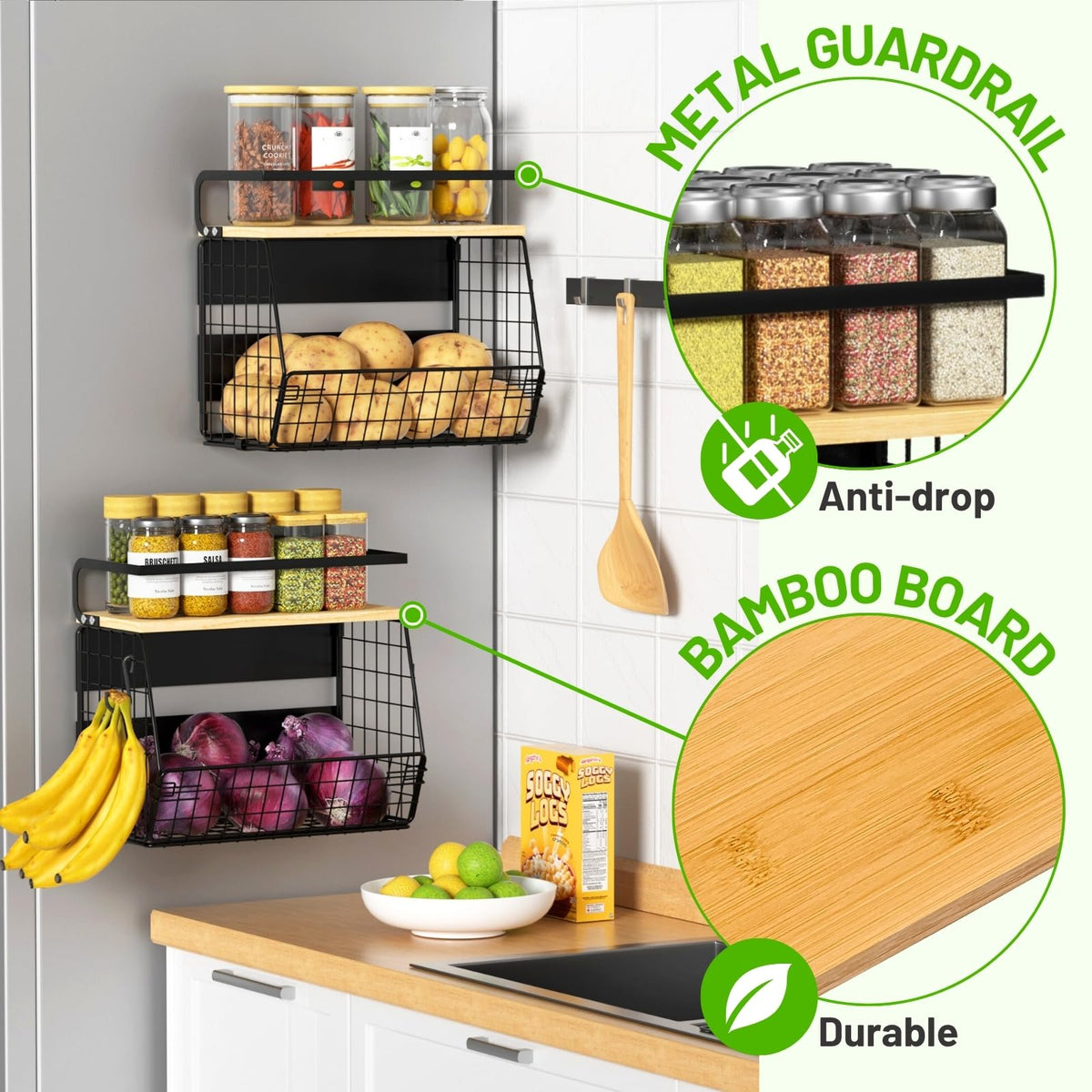 Ofiray-home magnetic shelf for office supplies and desk organization
