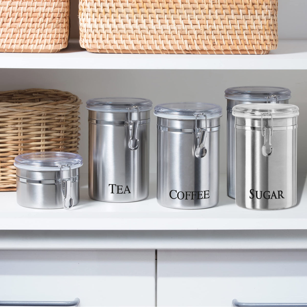 Oggi large capacity sugar container ideal for bulk storage.