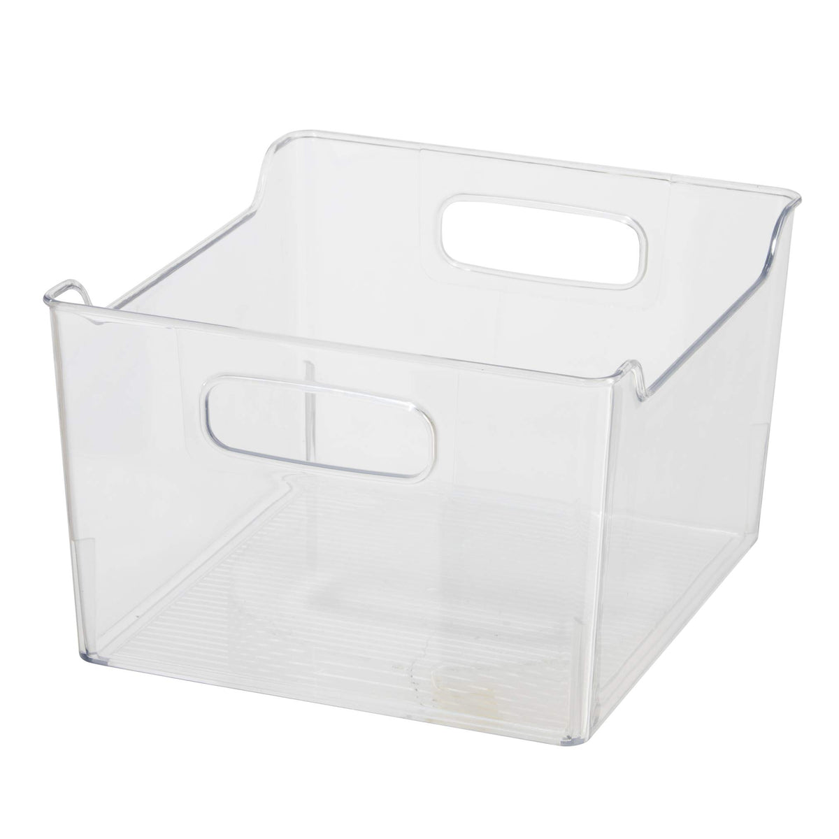 Oggi storage bin with handles in deep size ideal for pantry organization and fridge storage