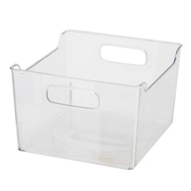 Oggi storage bin with handles in deep size ideal for pantry organization and fridge storage