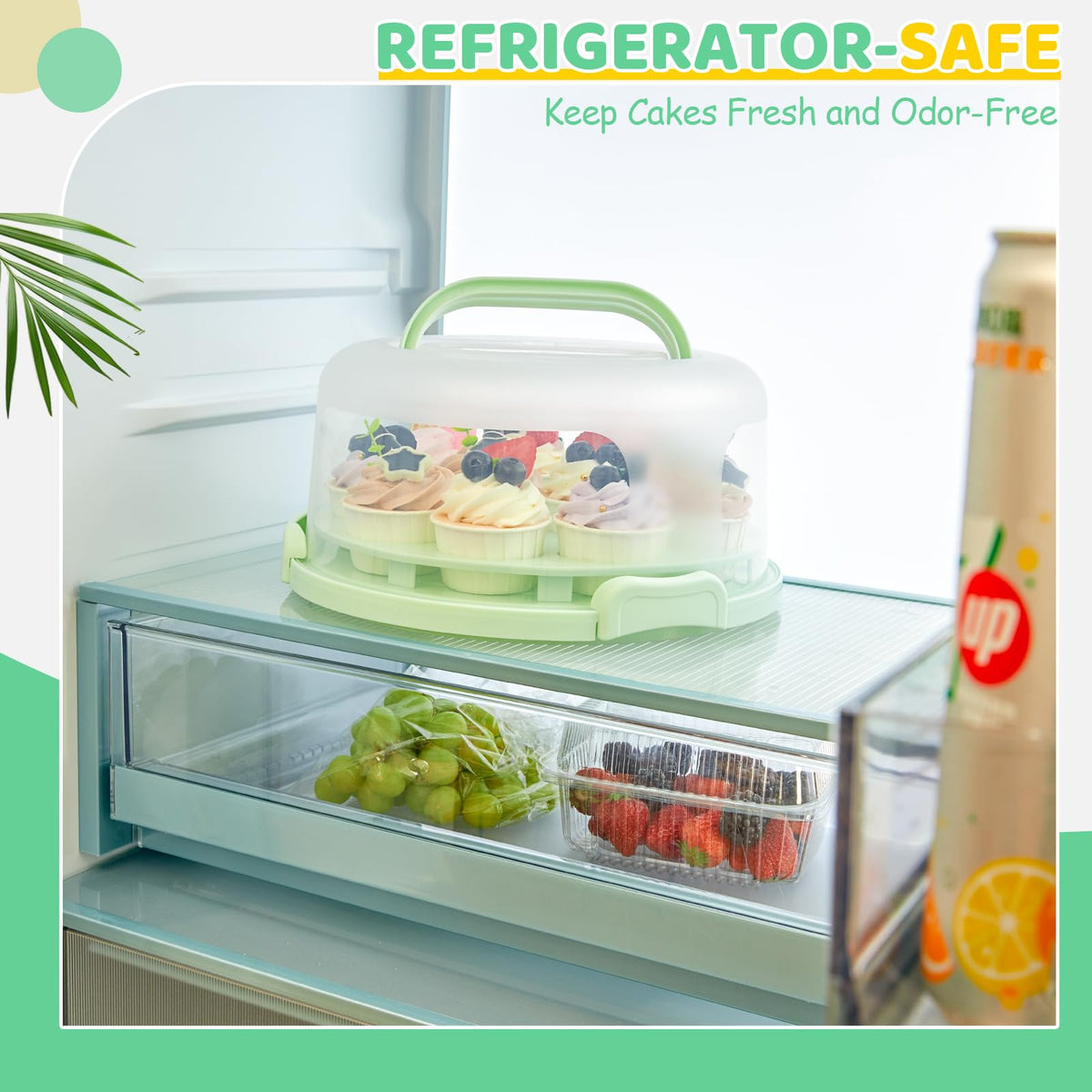 Cupcake slots in Ohuhu carrier for organized transport