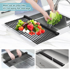 Ohuhu rust-resistant steel with silicone stays stable on counters.