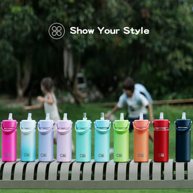 OISIZ bottle fits cup holders and backpack pockets for travel