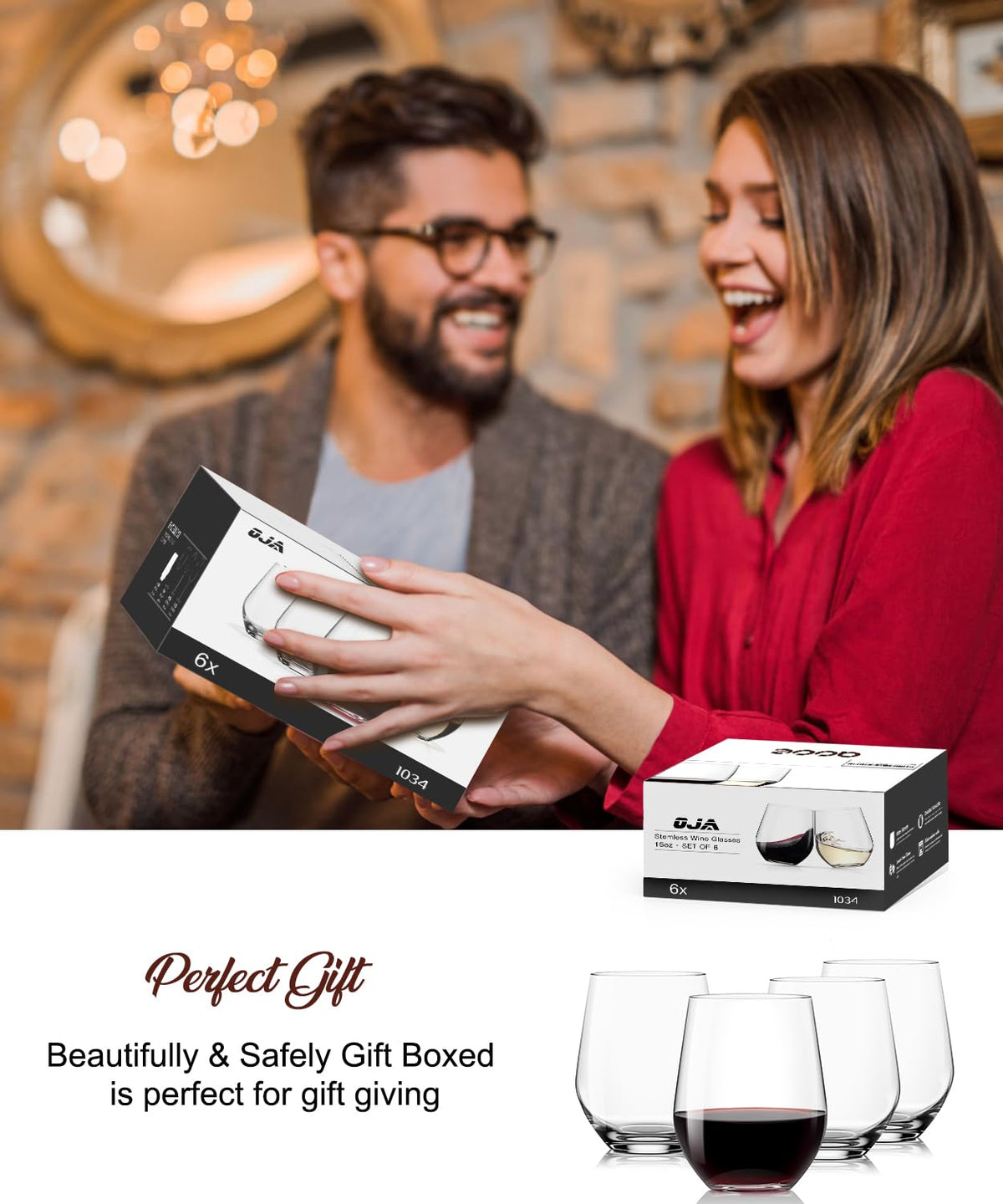 OJA gift-ready packaging makes a thoughtful gift for weddings or birthdays.