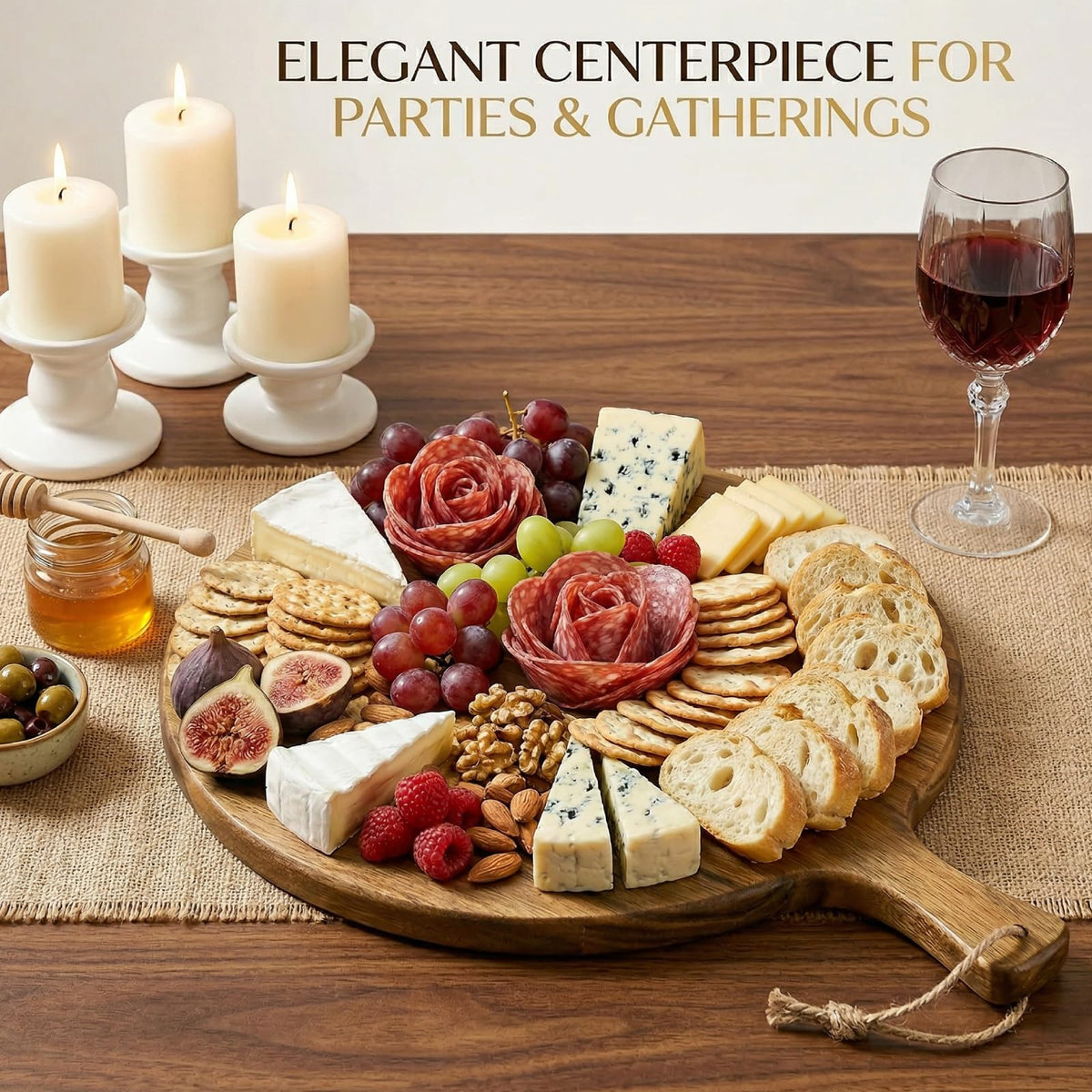 Okllen elegant acacia design elevates tables at holiday gatherings