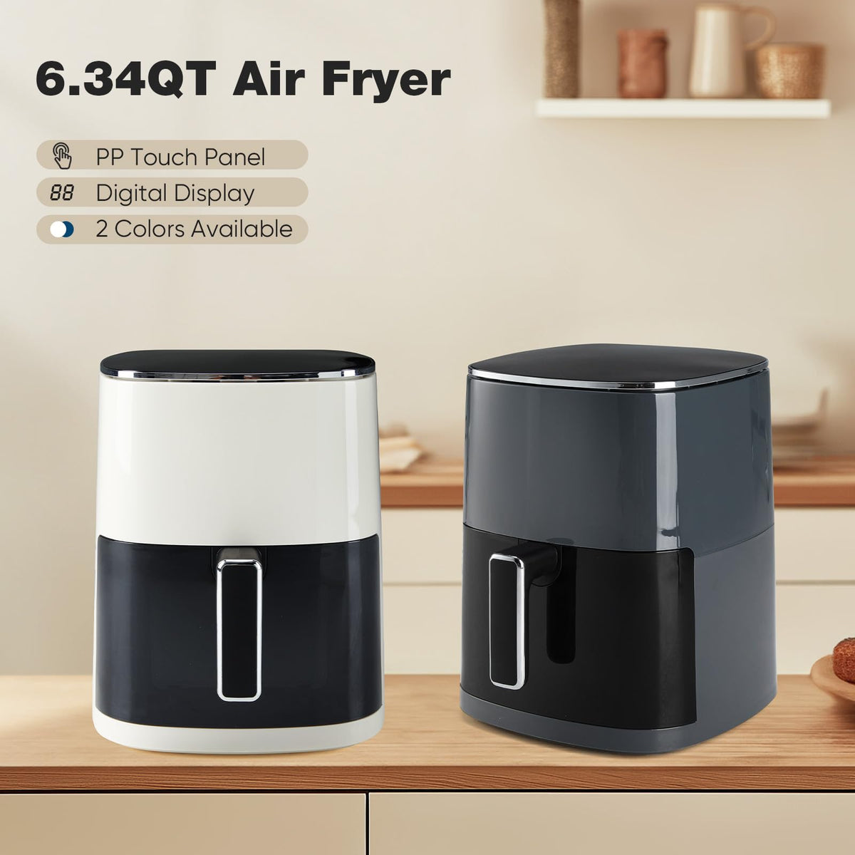 OLIXIS Air Fryer delivers crispy results at 400°F with even browning.