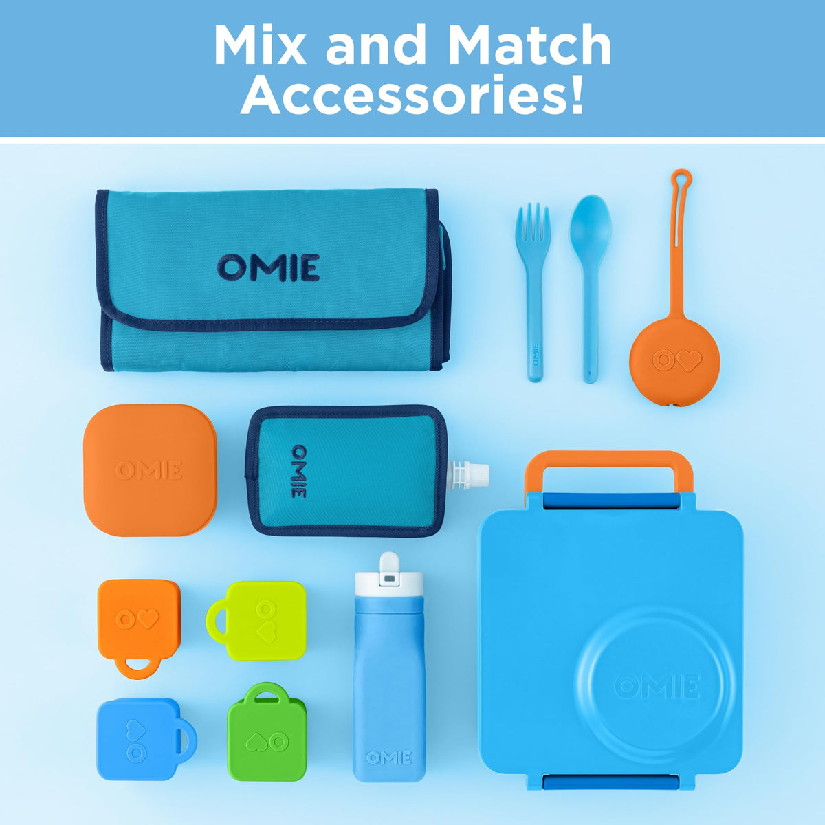 OmieBox easy-clean assembly supports quick after-school packing.