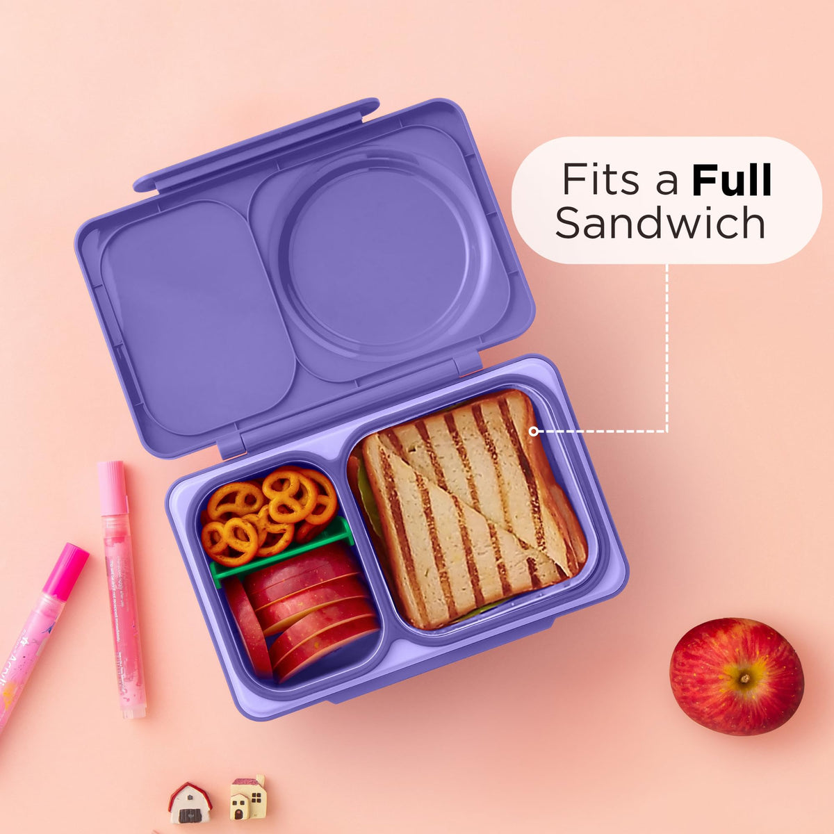 OmieBox Up kid-friendly design for easy lunch packing.