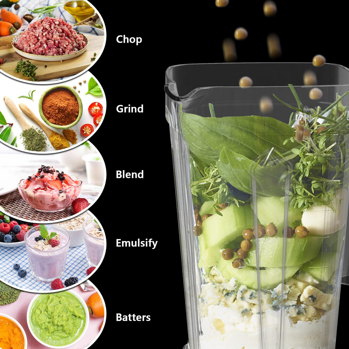 OMMO Blender for family-sized shakes and batch blends.