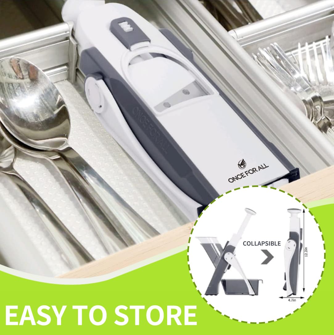ONCE FOR ALL collapsible design for easy cleaning and storage