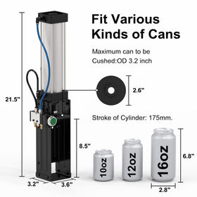 Bar area use with ONCUPID can crusher for fast can reduction