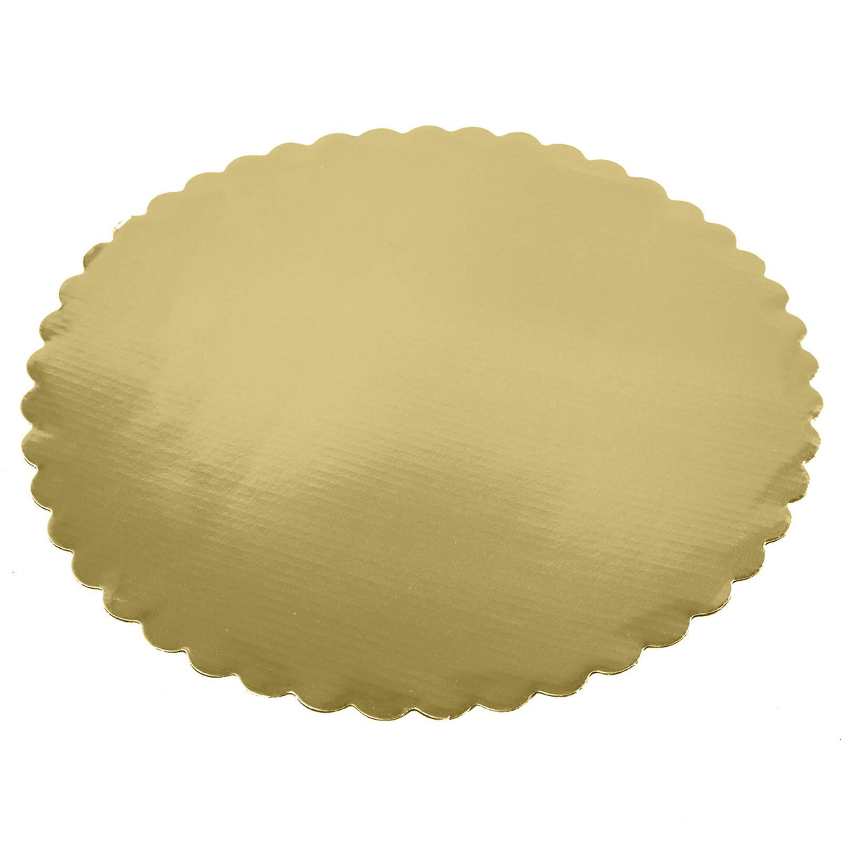 ONE MORE gold cakeboard recyclable cardboard supports easy disposal.
