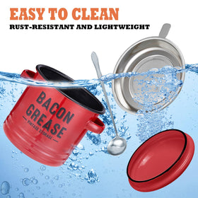 ONEARF dishwasher-safe grease container is easy to clean after cooking.
