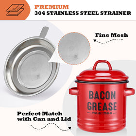 ONEARF red grease can with lid keeps waste oil neatly contained and accessible.