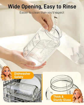 OneDream detail of airtight seal keeps beverages fresh in the fridge.