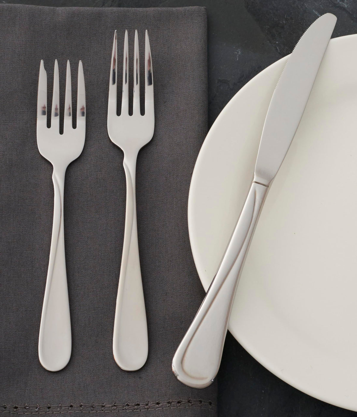Oneida Flight service-for-6 table setting ready for hosting