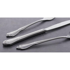 Oneida True Rose teaspoons with balanced weight for comfortable handling.