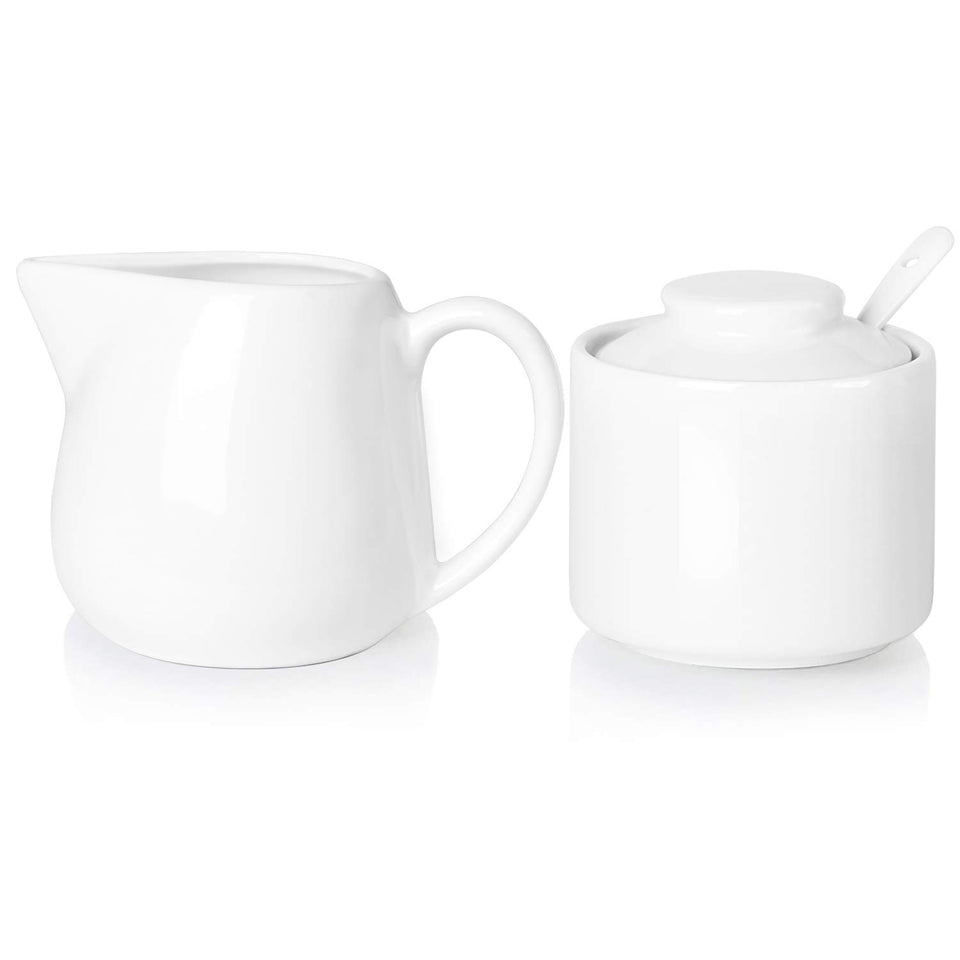 ONTUBE porcelain sugar bowl 8oz with smooth glaze for everyday use.