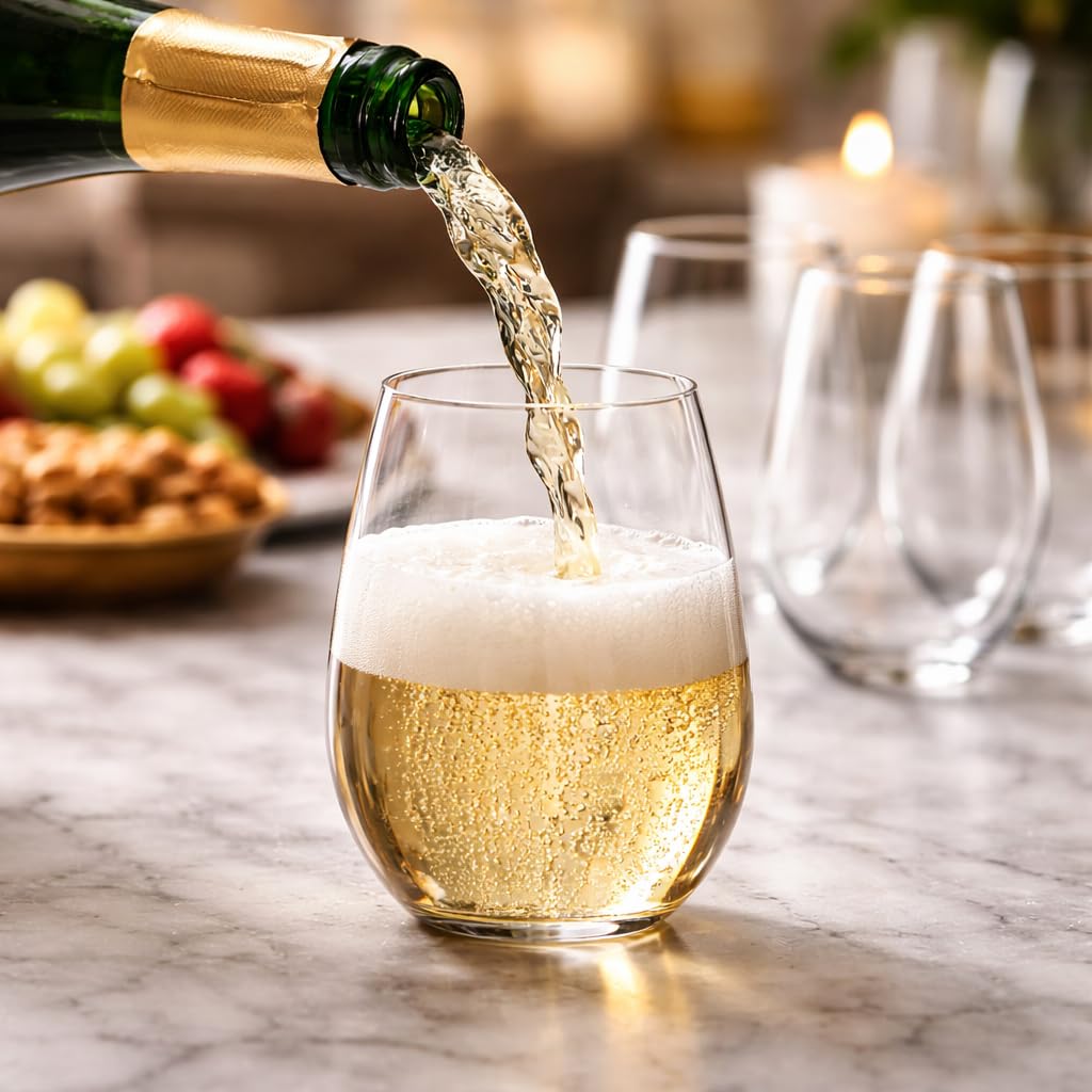 Oojami crystal-clear unbreakable glasses prevent spills at outdoor events