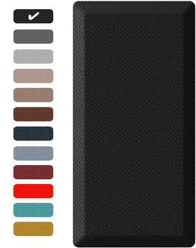 Ophanie anti-fatigue mat front view for kitchen and office comfort.