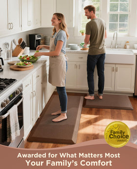 Ophanie Kitchen Mat 24x70 dimensions fit long kitchen counters and desks.