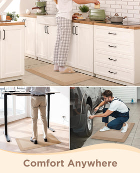 Ophanie mat in beige color design blends with modern decor.