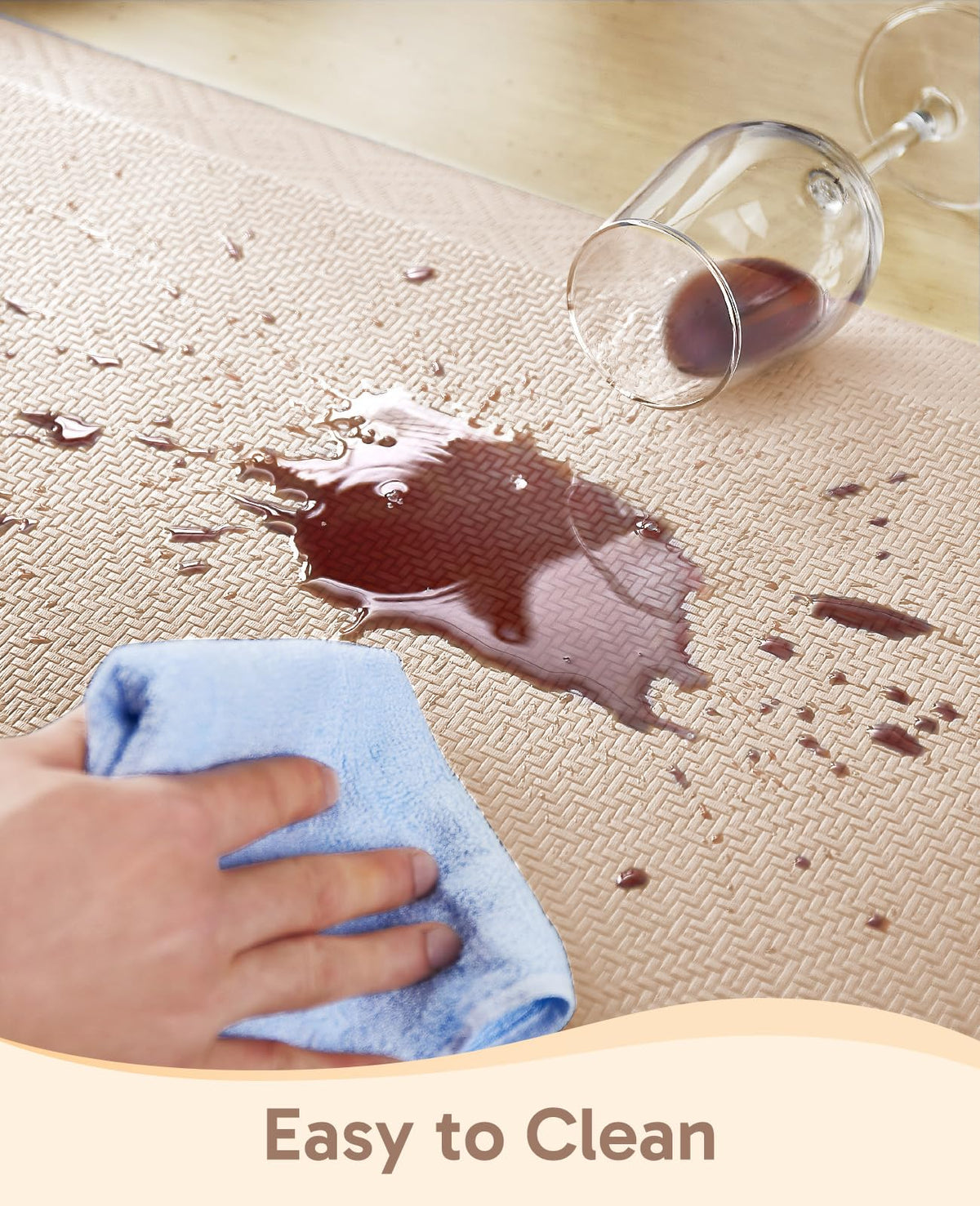 Ophanie Kitchen Mat flat-packed packaging image ready to unroll