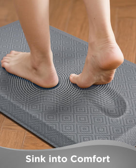 Ophanie kitchen mat waterproof top keeps spills contained and easy to wipe