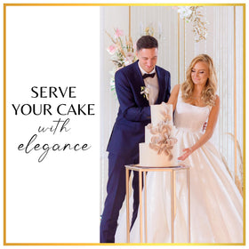 Orblue wedding table display featuring the two-piece set